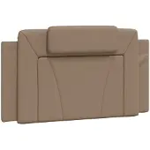 vidaXL Hoofdbordkussen "Viana" 100 cm kunstleer cappuccinokleurig