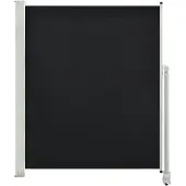 vidaXL Tuinscherm uittrekbaar 160x300 cm zwart