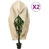vidaXL Plantenhoezen met ritssluiting 2 st 70 g/m² 3,93x3 m