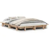 vidaXL Massief houten bed zonder matras, 120x200 cm, van grenenhout