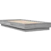 vidaXL Bedframe, grijs Sonoma, 90x190 cm, houtvezel