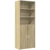 vidaXL Hoge kast 70x42,5x185 cm bewerkt hout sonoma eikenkleurig