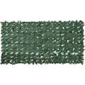 vidaXL Balkonscherm met donkergroene bladeren 200x100 cm
