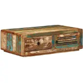 vidaXL Salontafel 89x55x29 cm massief gerecycled hout