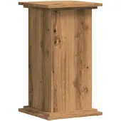 vidaXL Plantenstandaard 33x33x60 cm bewerkt hout artisanaal eiken