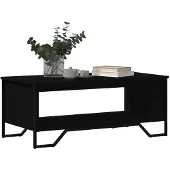 vidaXL Salontafel 100x51x40 cm bewerkt hout zwart