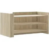 vidaXL Salontafel 100x50x50 cm bewerkt hout sonoma eikenkleurig