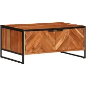 vidaXL Salontafel 90x55x40 cm massief acaciahout