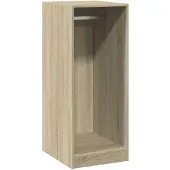 vidaXL Kledingkast 48x41x102 cm bewerkt hout sonoma eikenkleurig