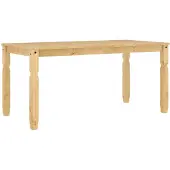 vidaXL Eettafel Corona 160x80x75 cm massief grenenhout