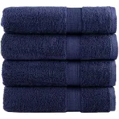 vidaXL Handdoeken SOLUND 4 st 600 g/m² 50x100 cm marineblauw