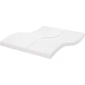 vidaXL Schuimmatras 7 zones hardheid 20 ILD 160x210 cm wit