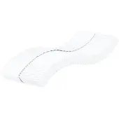 vidaXL Schuimmatras hardheid H2 H3 90x220 cm wit