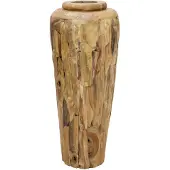 vidaXL Decoratievaas 40x100 cm massief teakhout