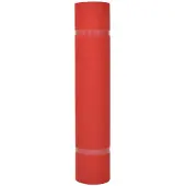 vidaXL Tapijt Effen Rood 1 x 24 m Stof
