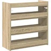 vidaXL Schoenenrek 60x25x62 cm bewerkt hout sonoma eikenkleurig