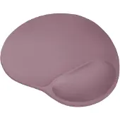 Trust BigFoot - Ergonomische Muismat - Polssteun met Gelvulling - Microvezel Oppervlak - Antislip Onderkant - Roze