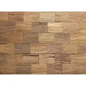 Wallsupply Houtstrips Ultrawood Big Square - Uni - Teak - 45x20x1,5cm - 0,09m²