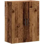 vidaXL Wandkast 69,5x34x90 cm oud houtkleurig