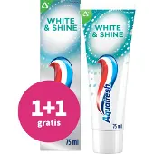 Aquafresh 1+1 Gratis: Tandpasta White & Shine 75 Ml