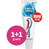 Aquafresh 1+1 Gratis: Tandpasta Fresh & Minty Mini 15 Ml