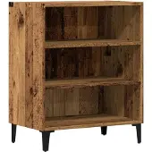 vidaXL Dressoir 57x35x70 cm bewerkt hout oud houtkleurig
