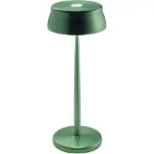 Zafferano Sister Light LED tafellamp, oplaadbare batterij, groen Light, dimbaar, groen, Woon-/ Eetkamer, Aluminium