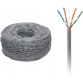Rebel Gembird UTP CAT5E 4x2 AWG24 305m grijs massief - 1381532