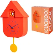 Fisura Scheur aan de achterkant van een antieke staande klok, rood