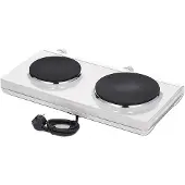 Severin Twin Kookplaat DK 1042 – 2 Kookzones – 2500 W – Traploos Instelbare Temperatuur – Wit