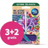 Ambi Pur 3+2 Gratis: Toiletblok Wild Hibiscus