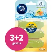 Ambi Pur 1+1 gratis: Toiletblok Navulling Citroen en Mandarijn 3 stuks