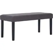 vidaXL Bankje 106 cm kunstleer grijs