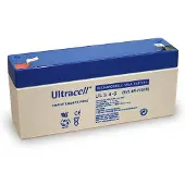 Wentronic UL3.4-6 VRLA AGM Loodaccu (6V, 3.4 Ah, T1 terminal)