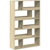 vidaXL Boekenkast 100x33x156,5 cm bewerkt hout sonoma eikenkleurig