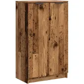 vidaXL Schoenenkast 59x35x100,5 cm bewerkt hout oud houtkleurig