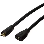 Logilink CU0122 USB-kabel 1,5 m USB 2.0 Micro-USB B Zwart