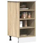 vidaXL Onderkast Riga 40x44,5x81,5 cm bewerkt hout sonoma eikenkleurig