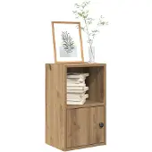 vidaXL Boekenkast 31x24x52 cm bewerkt hout artisanaal eikenkleurig