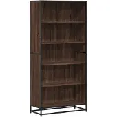 vidaXL Boekenkast 80,5x35x170,5 cm bewerkt hout bruin eikenkleurig