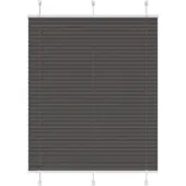 vidaXL Plissé rolgordijn 110x100cm stofbreedte 109,4cm polyester zwart