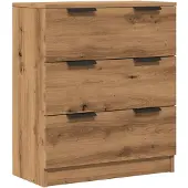 vidaXL Dressoir 60x30x70 cm bewerkt hout artisan eikenkleurig