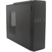 CoolBox T310 - Micro ATX Slim PC behuizing met BASIC500-GRS voeding. USB-C, USB 3.0 en SD-kaartlezer aan de voorkant, ondersteuning voor
