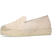 Manfield - Dames - Taupe suède espadrilles - Maat 38