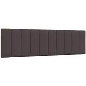 vidaXL Hoofdbordkussen "Hanko" 180 cm stof donkerbruin