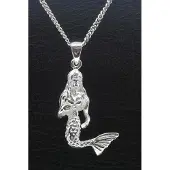 MOOYE ® - Collectie Zilveren Zeemeermin ketting hanger