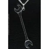 MOOYE ® - Collectie Zilveren Steeksleutel XL ketting hanger