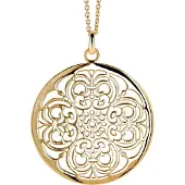 Orphelia Pendant + Chain Gold Big Circle ZH-6034/2