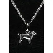MOOYE ® - Collectie Zilveren Entlebucher sennenhond ketting hanger - klein