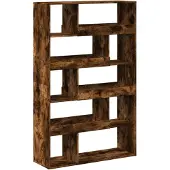 vidaXL Boekenkast 100x33x156,5 cm bewerkt hout gerookt eikenkleurig